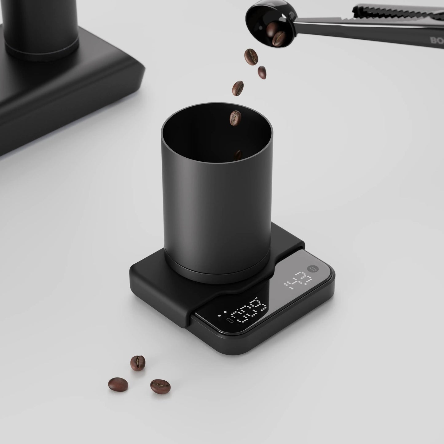 Bookoo Themis Mini coffee scale compact square design