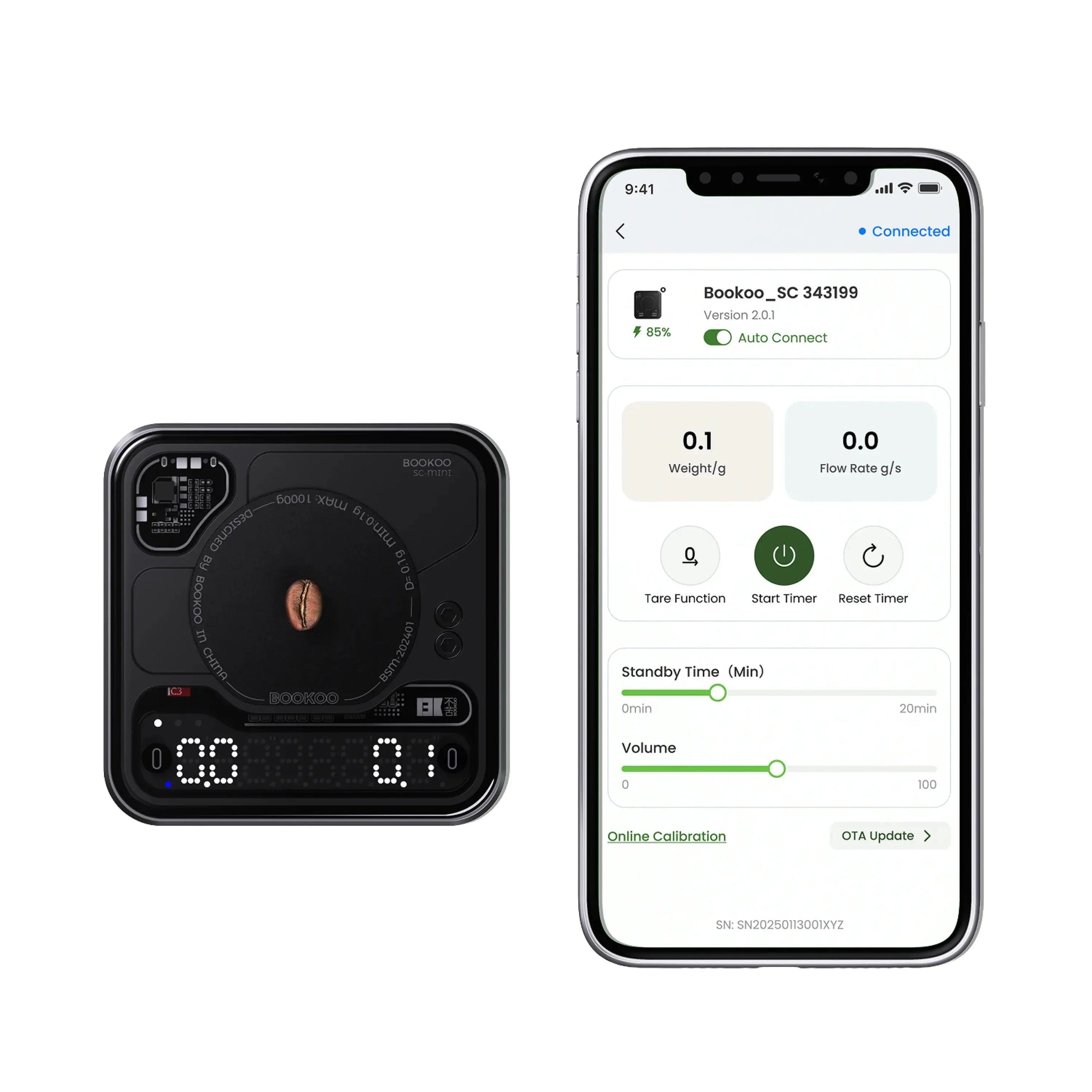 Bookoo Themis Mini coffee scale official accessory view