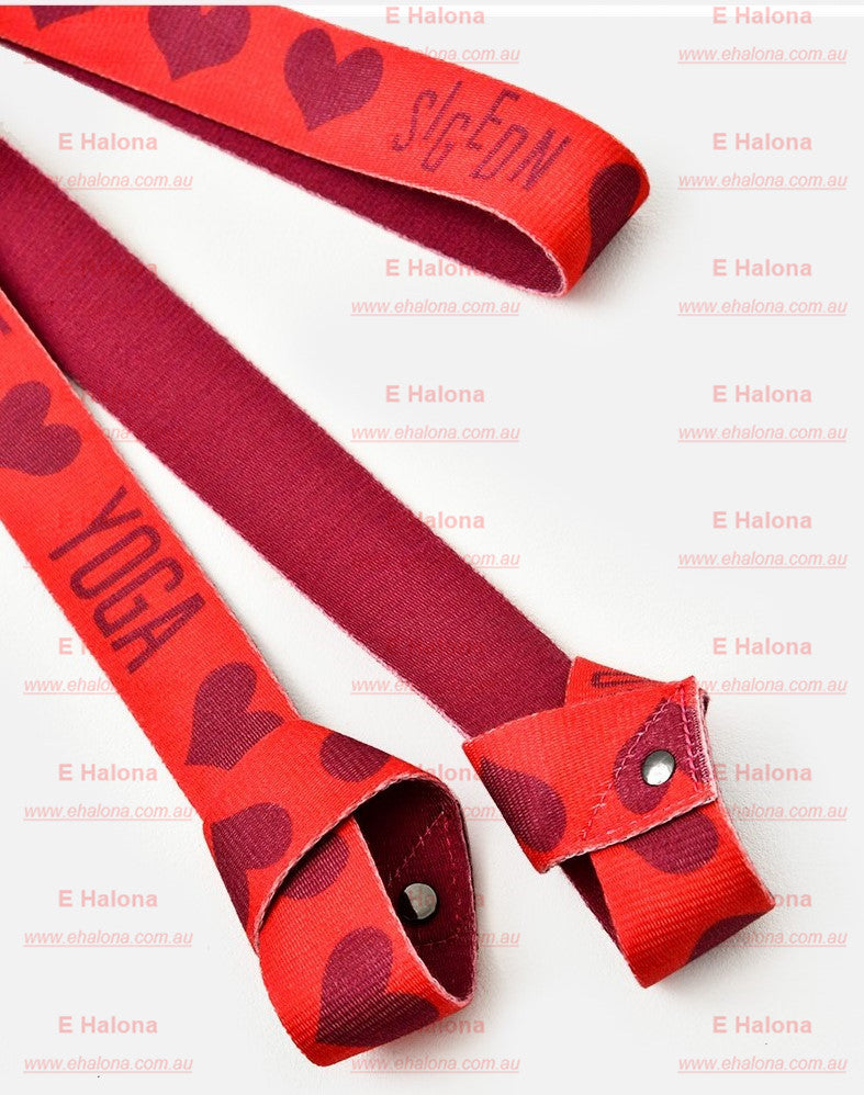 Yoga stretch belt supporting deeper poses