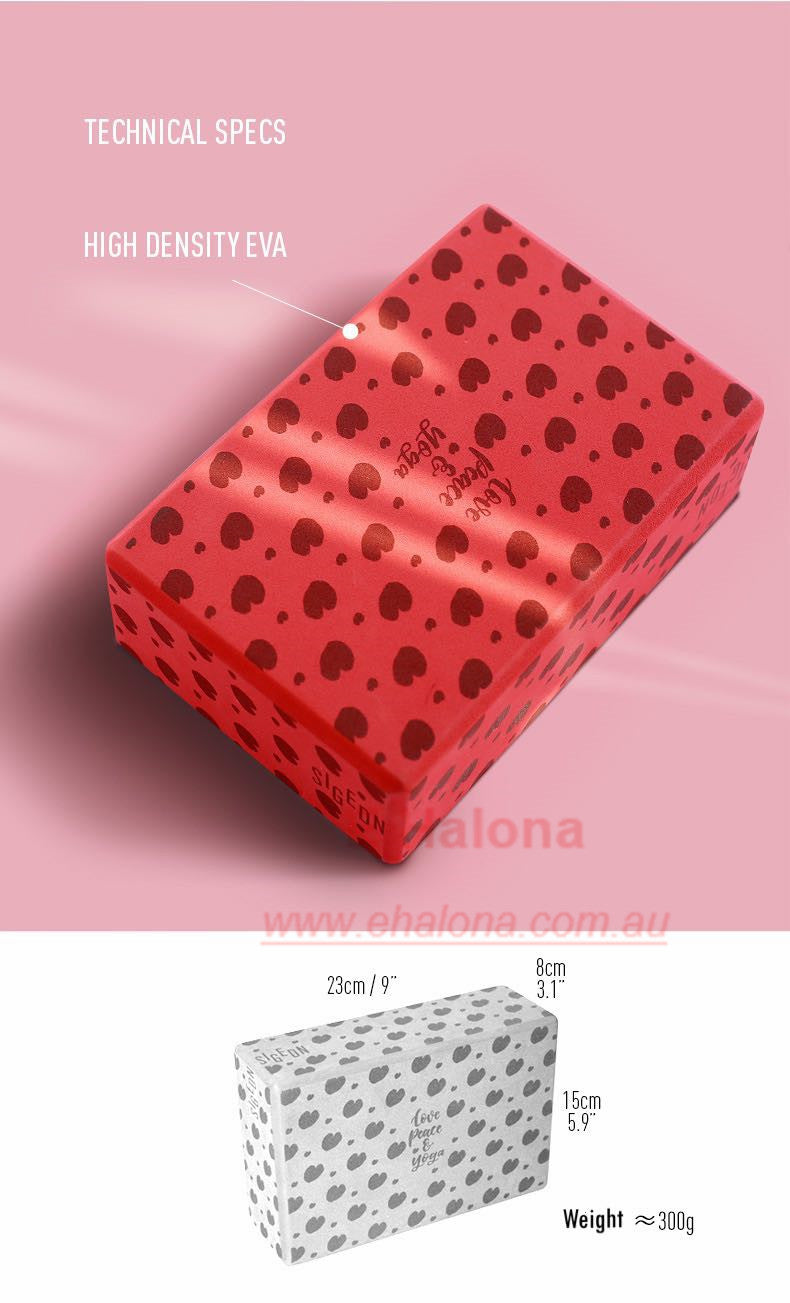 High-density yoga brick for balance practice