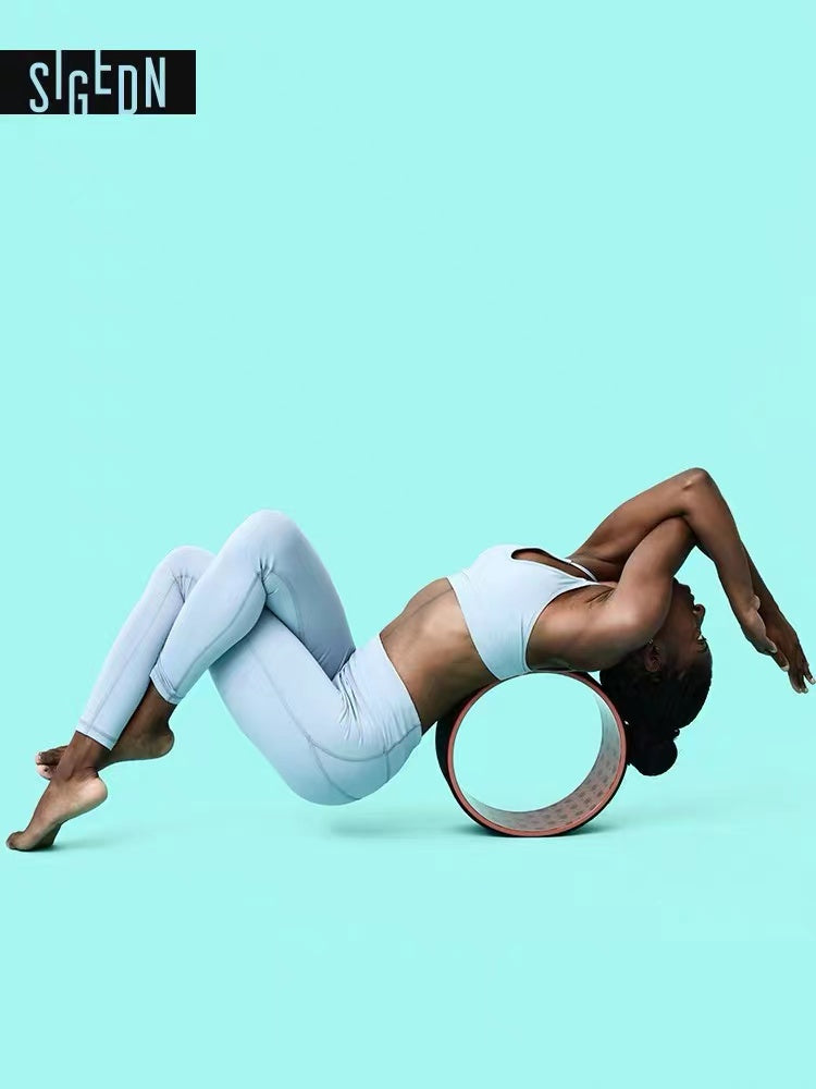 Yoga wheel for backbend and stretching support