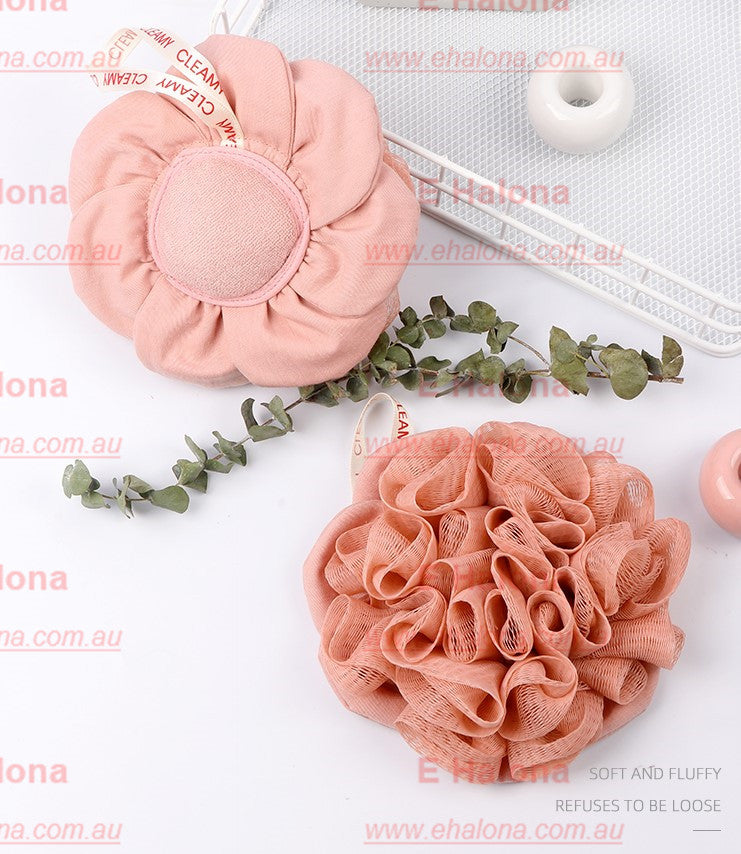 Soft bath lily puff for rich body wash lather