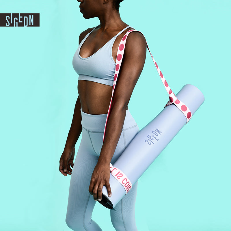 Sigedn yoga strap and mat carrier product view