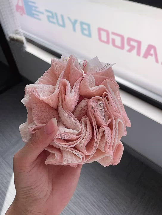 Hand-Stitched Cleansing/Foaming Puff (Bath Lily) 不会散的手工浴花